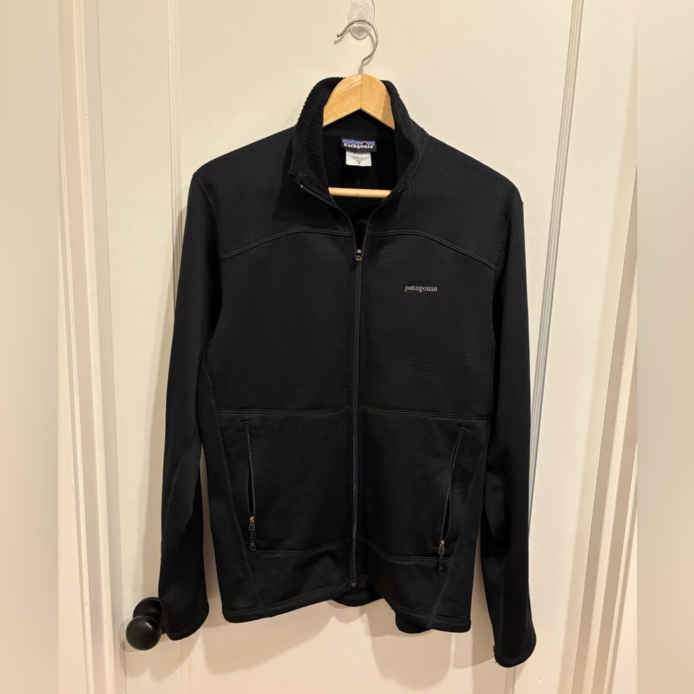 Patagonia R1 Black Zip-Up Jacket, Men’s Medium